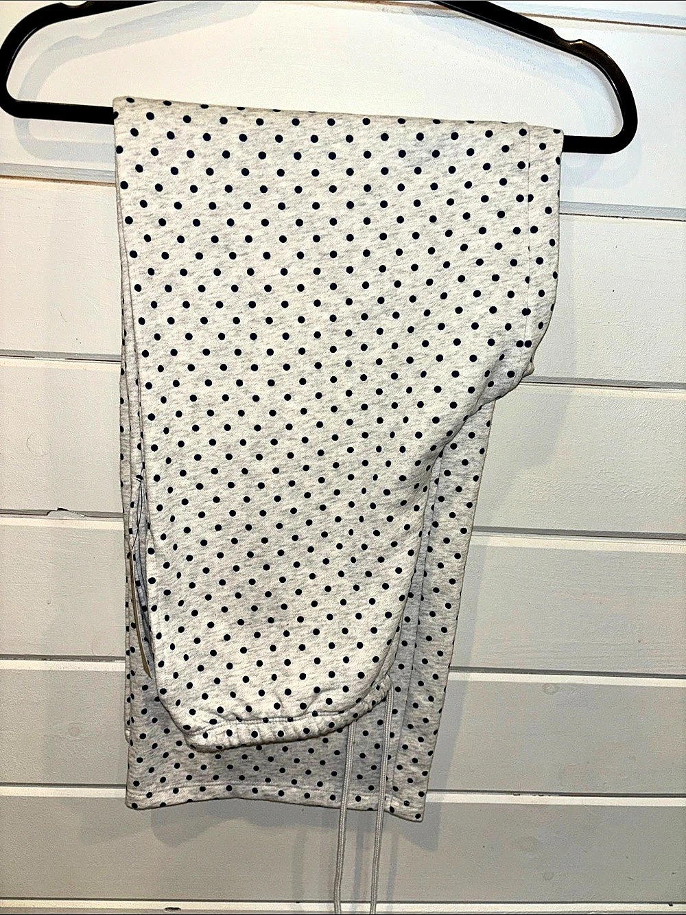 No Boundaries Mini Waist Fleece Pant Polka Dot Joggers Medium
